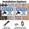 Signmission Dumpster Under 24 Hour Surveillance, 18 in W x Rectangle, Plastic OS-2PACK-NS-P-1218-L-15546 - alternate 3